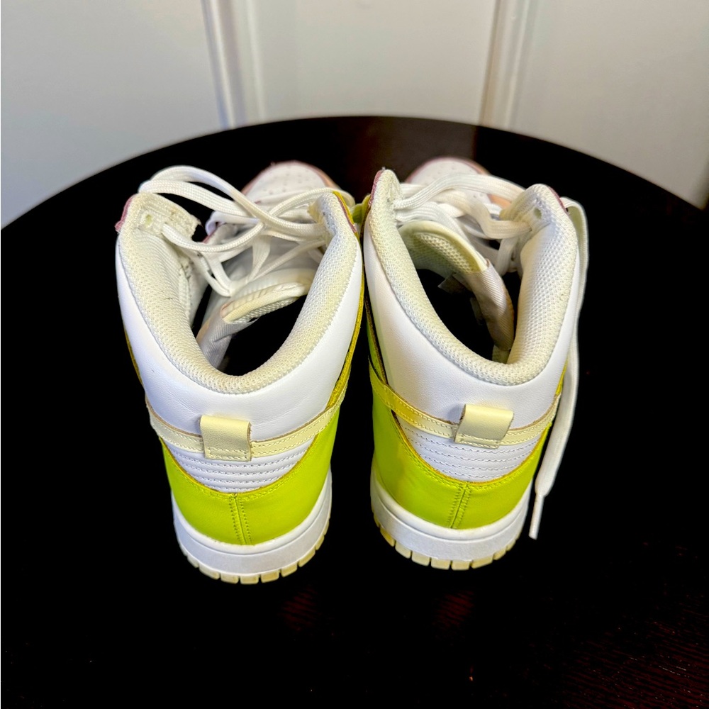 Nike Dunk High Unisex Shoes Size 8.5, 
Color: White/Cashmere-LT Lemon Twist